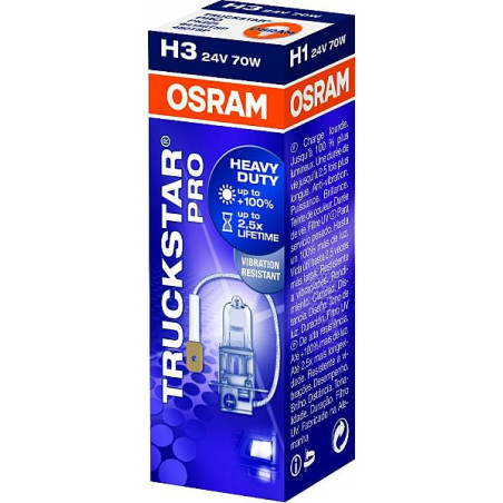 24V H3 PIRN 70W  HD/LL +100% TRUCKSTAR PRO OSRAM
